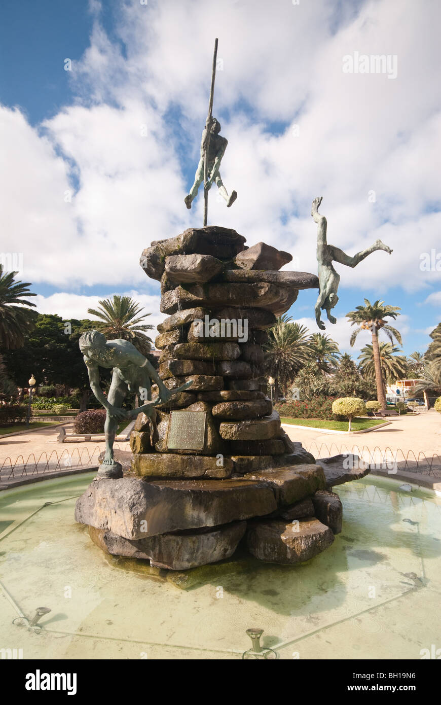 Las Palmas-Brunnen Stockfoto