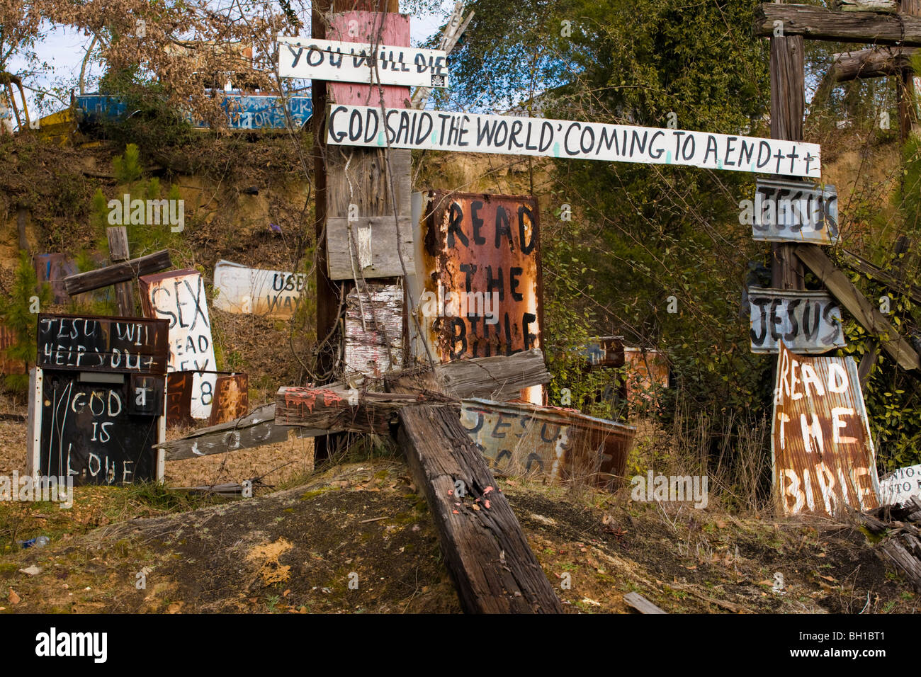 Die Kreuz-Garten, Prattville, Alabama Stockfoto