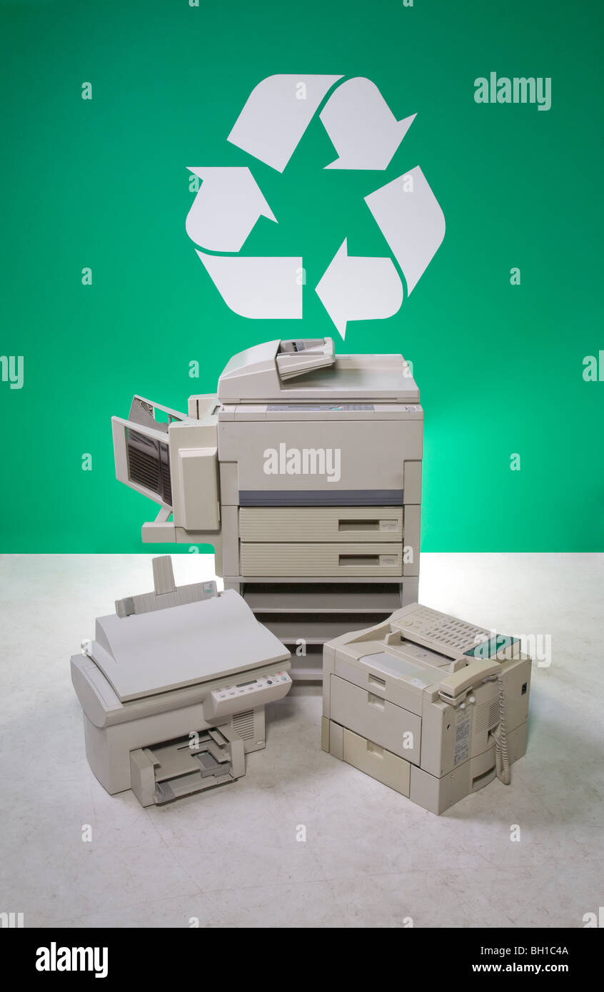 Recyclingmaschinen Kopie Stockfoto