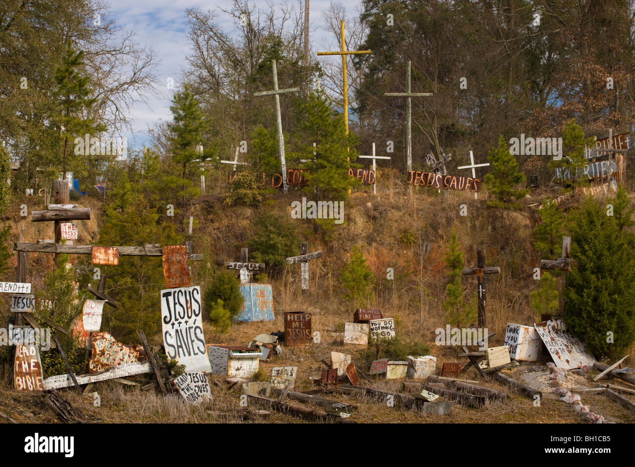 Die Kreuz-Garten, Prattville, Alabama Stockfoto