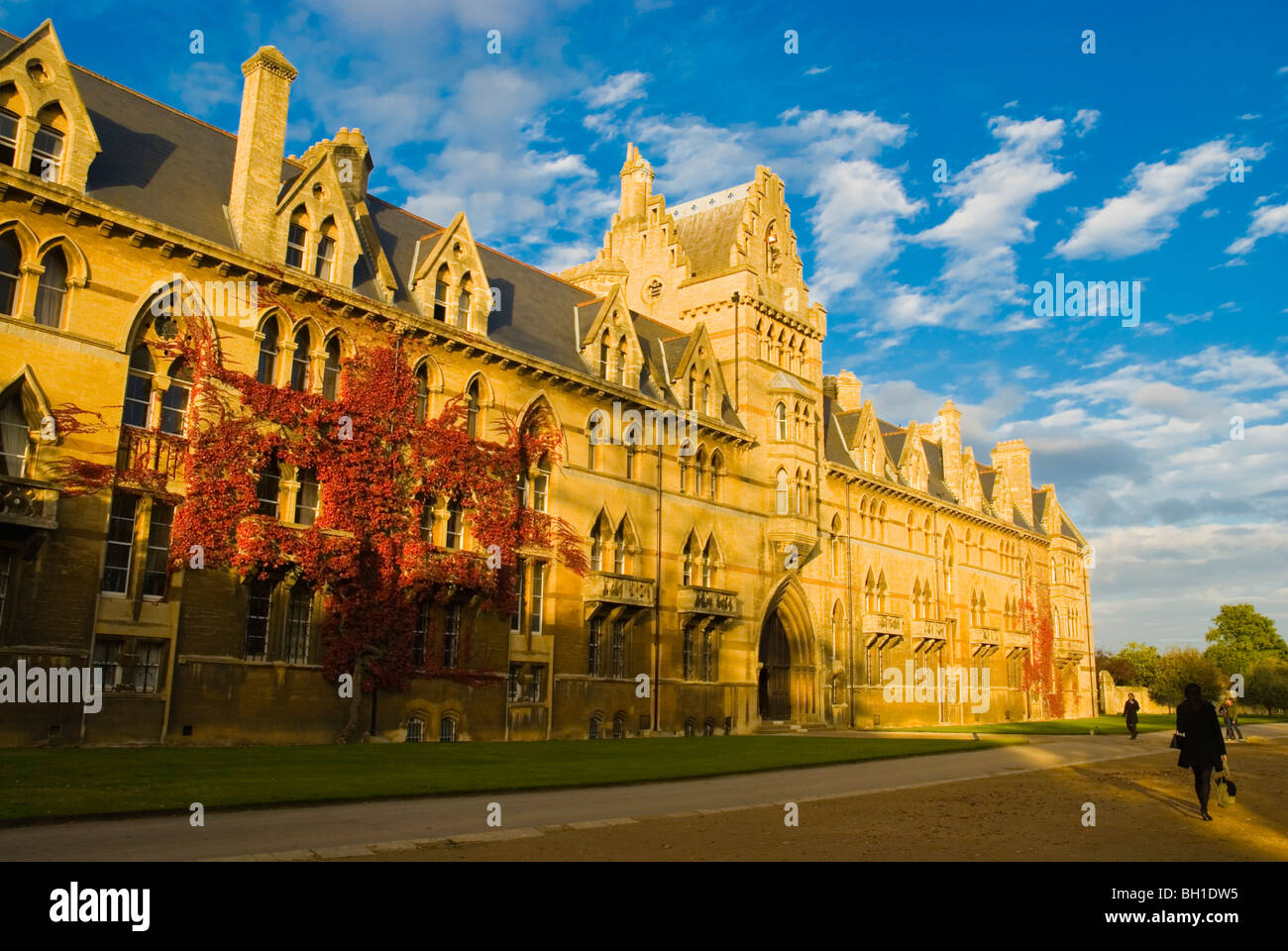 Wiese, Christ Church College Oxford England UK Europa bauen Stockfoto