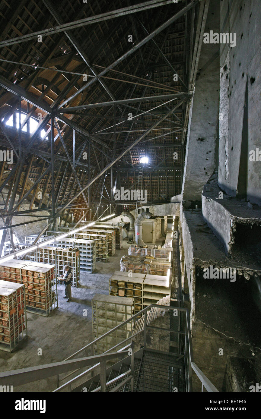 Dateien im Archiv des Amtsgerichts Moabit, Berlin, Deutschland, Europa Stockfoto