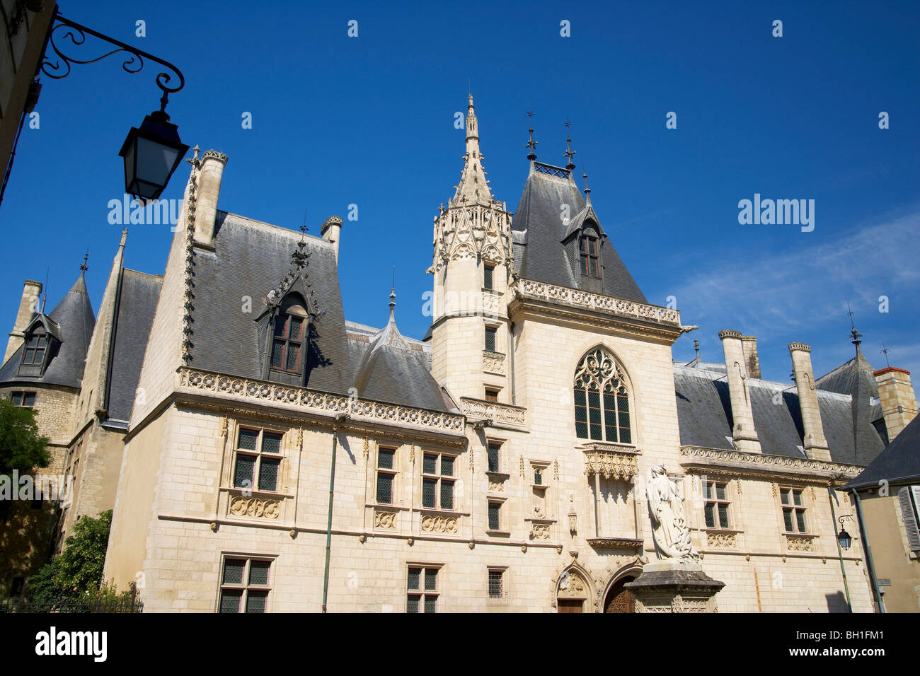 Jacques Coeur Palast in Bourges, Altstadt von Bourges, The Way of St. James, Chemins de Saint-Jacques, Via Lemovicensis, Bourges, Stockfoto