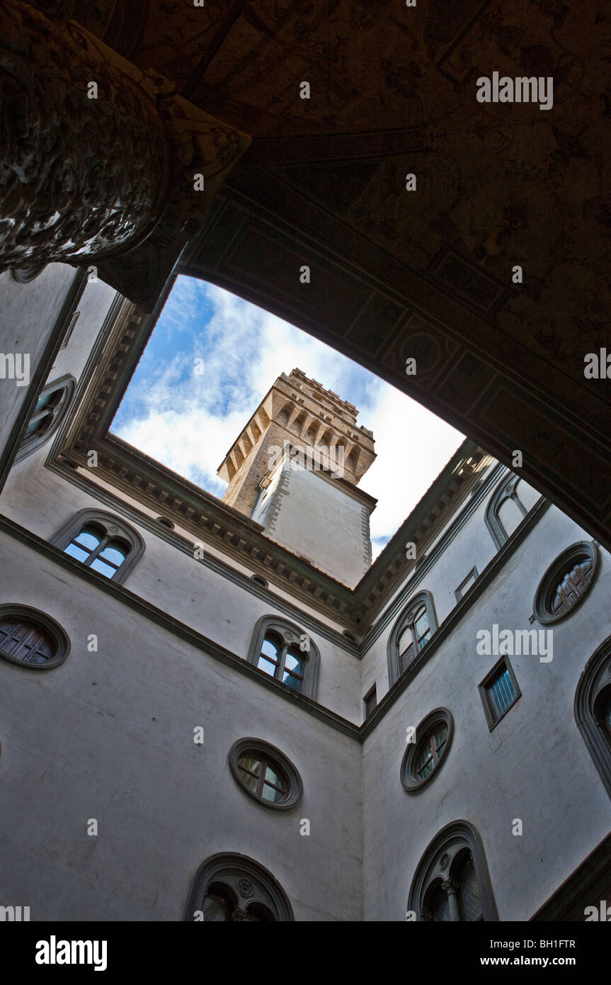 Italien, Toskana, Florenz, Palazzo Vecchio Gericht Stockfoto