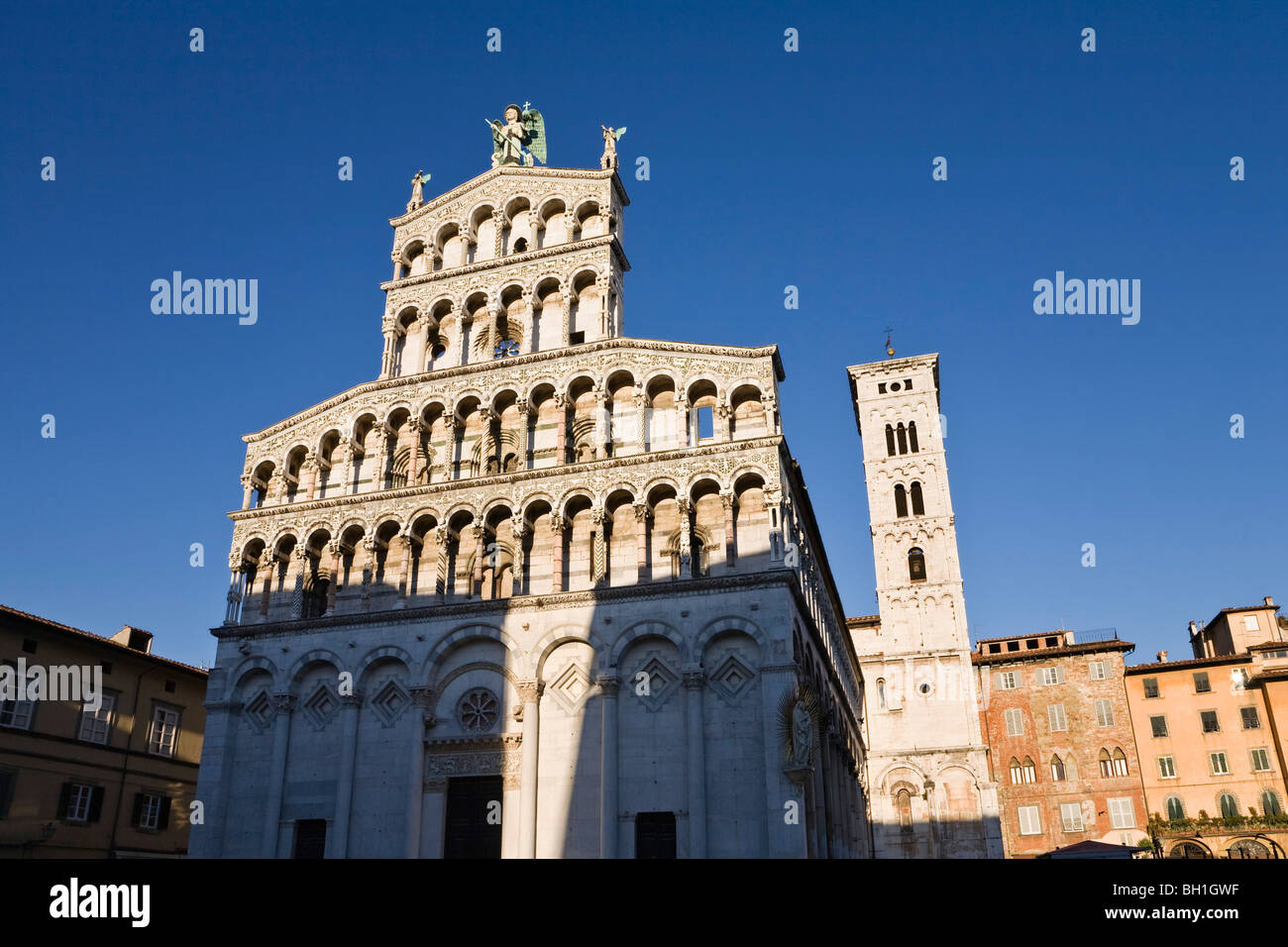 Kirche von San Michele, Lucca, Toskana, Italien Stockfoto