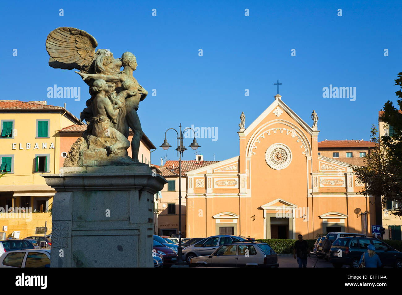 Piazza della Repubblica, Portoferraio, Insel Elba, Italien Stockfoto