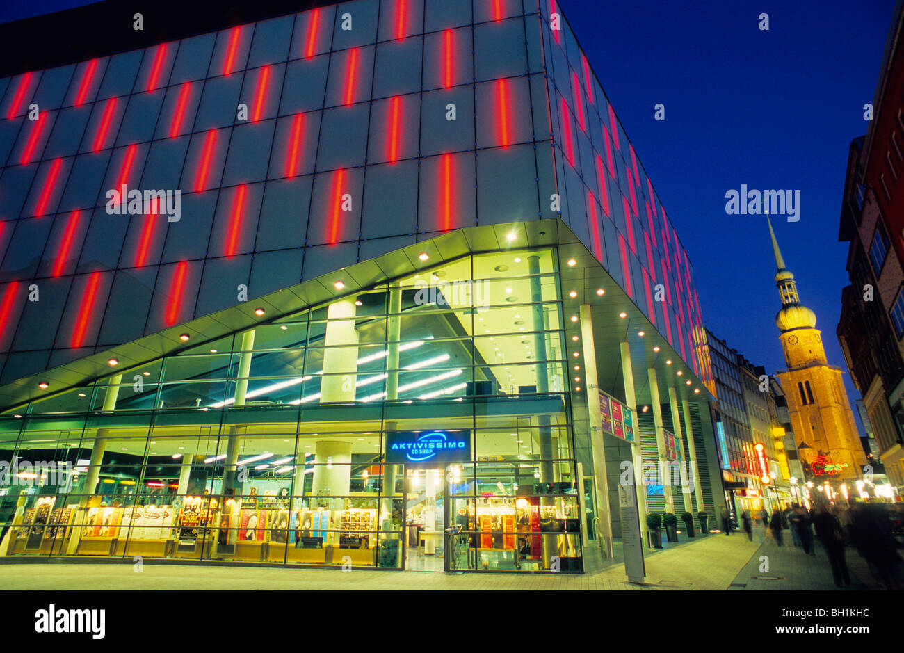 Konzertsaal am Abend, Dortmund, Nordrhein-Westfalen, Deutschland Stockfoto