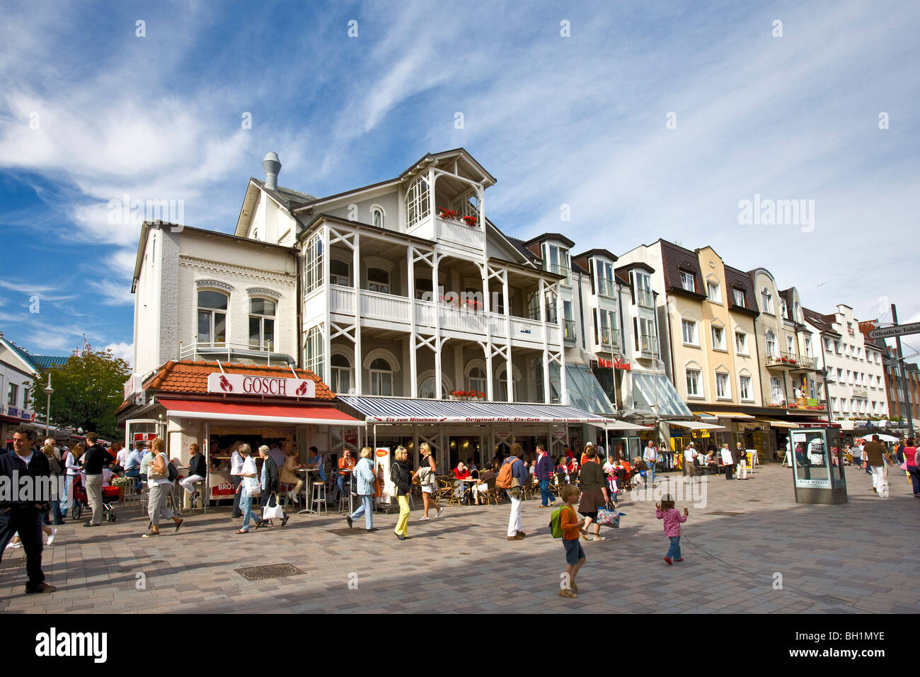 Friedrichstraße, Westerland, Sylt Insel, Nordfriesischen Inseln ...