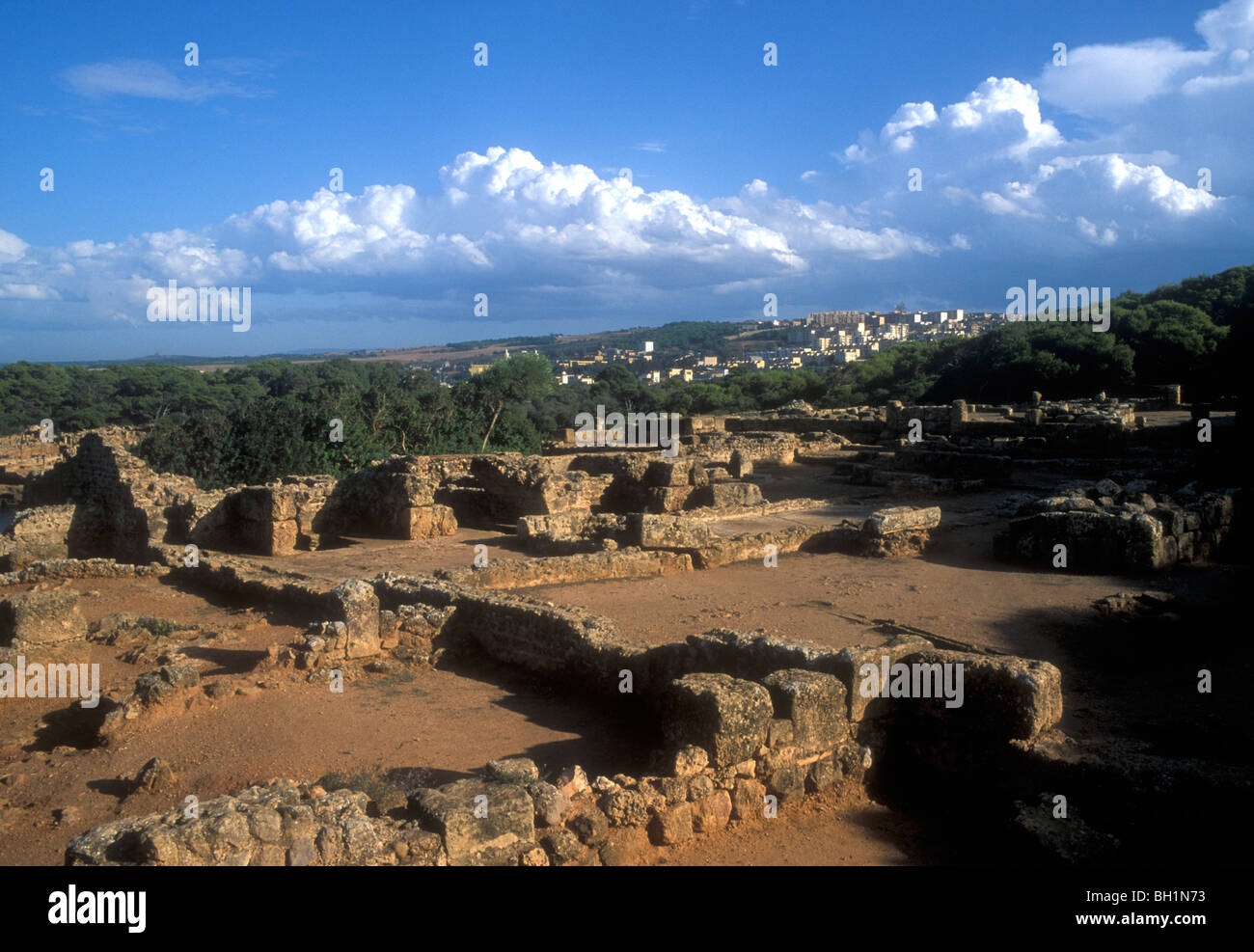 Die antike punische Stätte von Tipasa, am Mittelmeer, Algerien Stockfoto