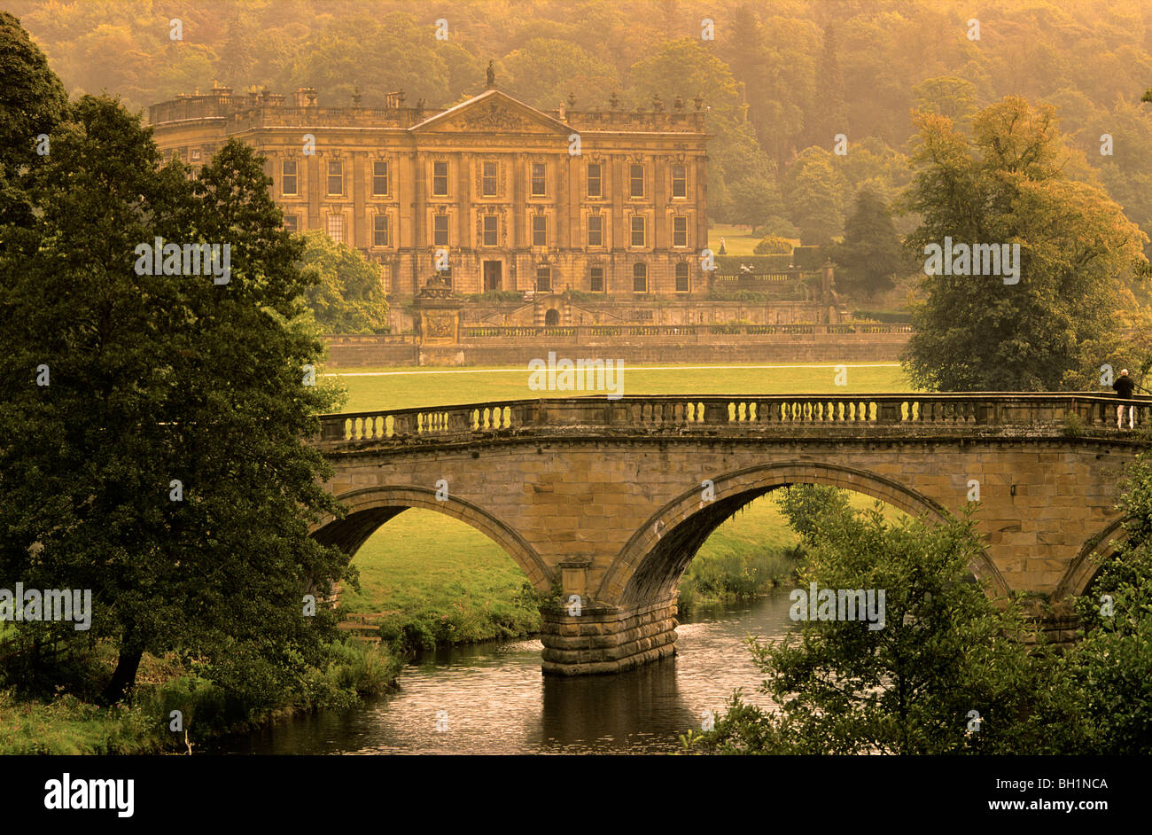 Europa, England, Derbyshire, Chatsworth House Stockfoto