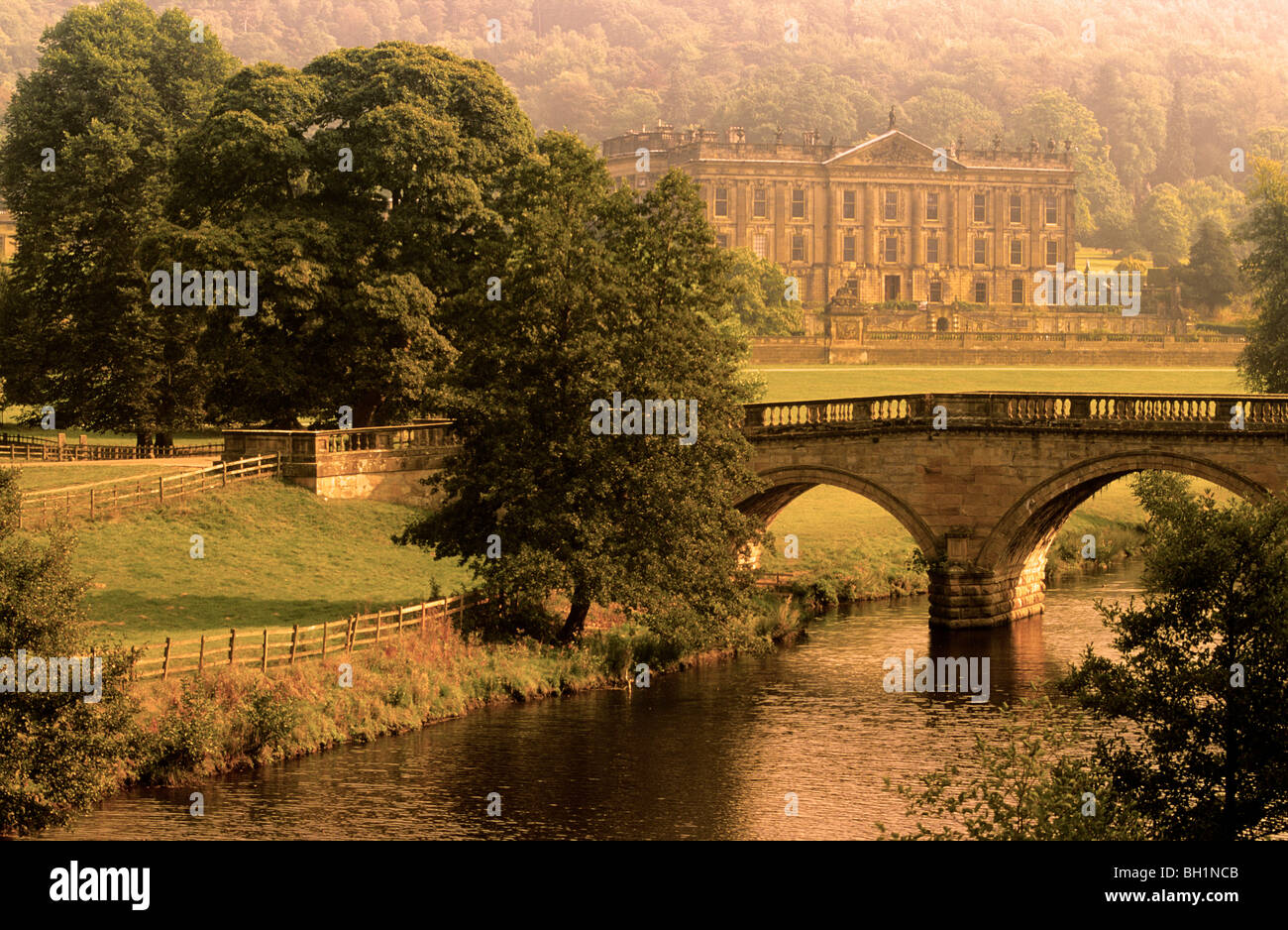 Europa, England, Derbyshire, Chatsworth House Stockfoto