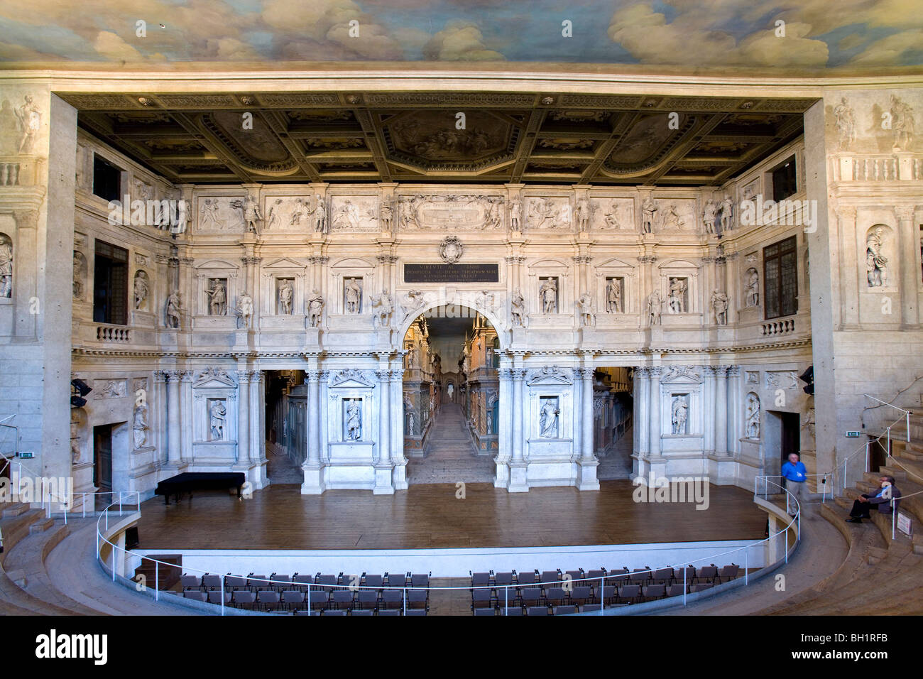 Teatro Olimpico in Vicenza, Venetien, Italien Stockfoto