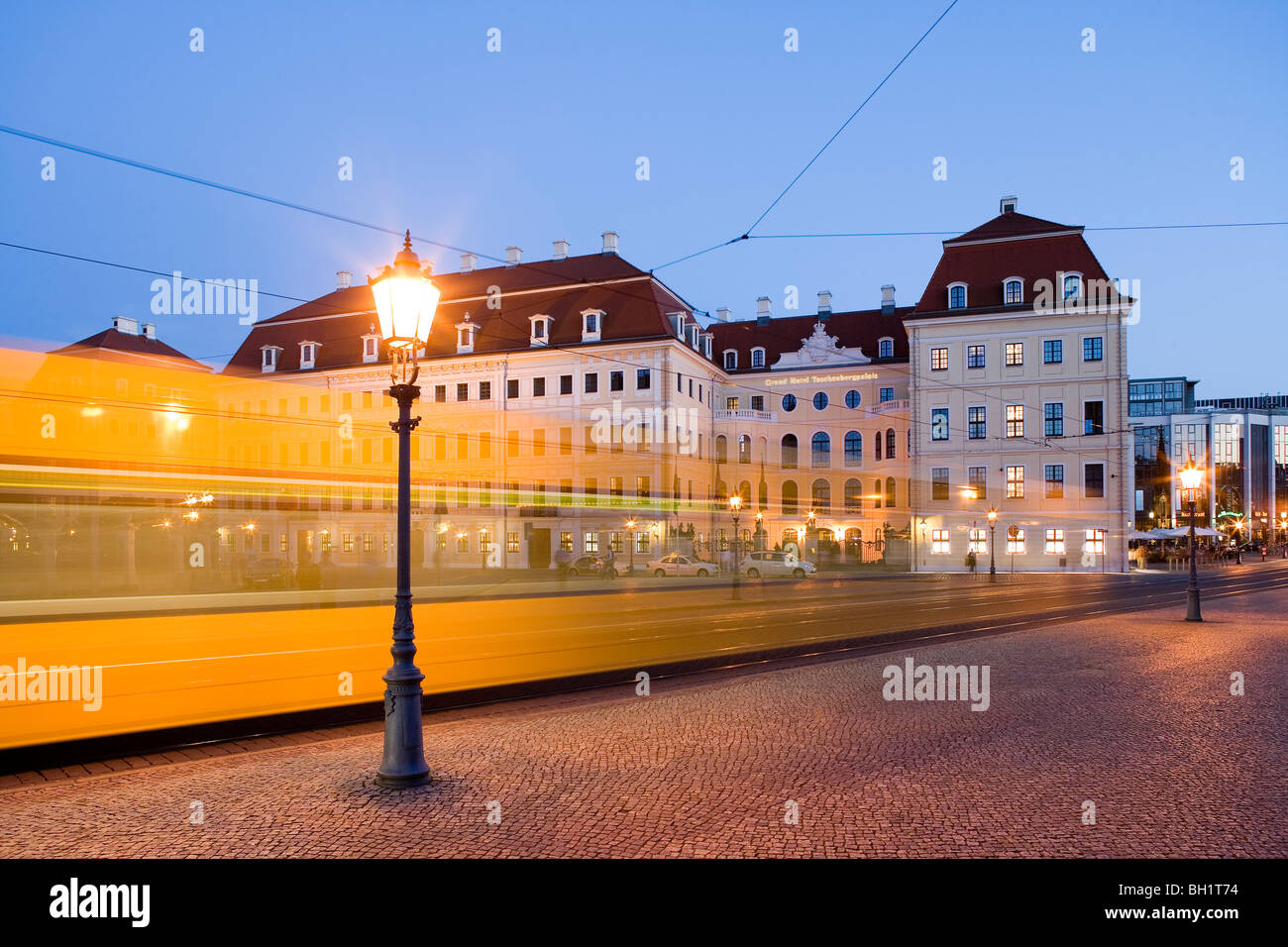 Taschenberg Palais in der Abend, Dresden, Sachsen, Deutschland Stockfoto