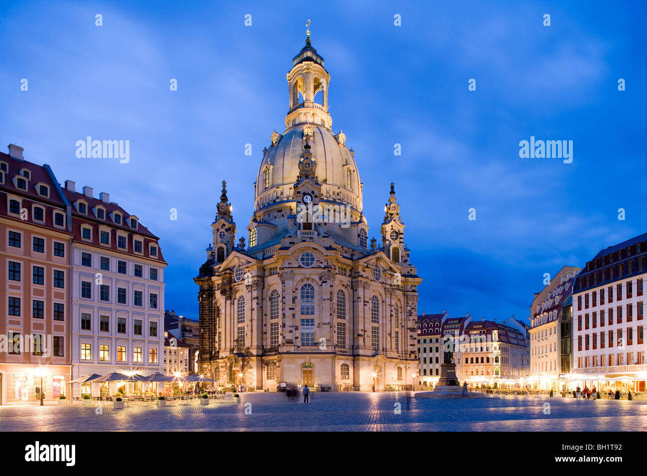 Neumarkt mit Frauenkirche, Dresden, Sachsen, Deutschland Stockfoto