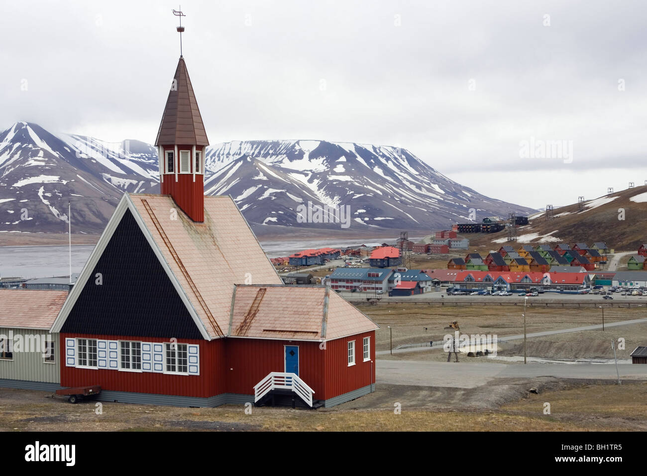 Kirche, Longyearbyen, Spitzbergen, Svalbard, Norwegen Stockfoto