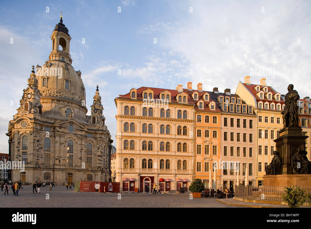 Neumarkt mit Dresdner Frauenkirche, Frauenkirche, Dresden, Sachsen, Deutschland, Europa Stockfoto