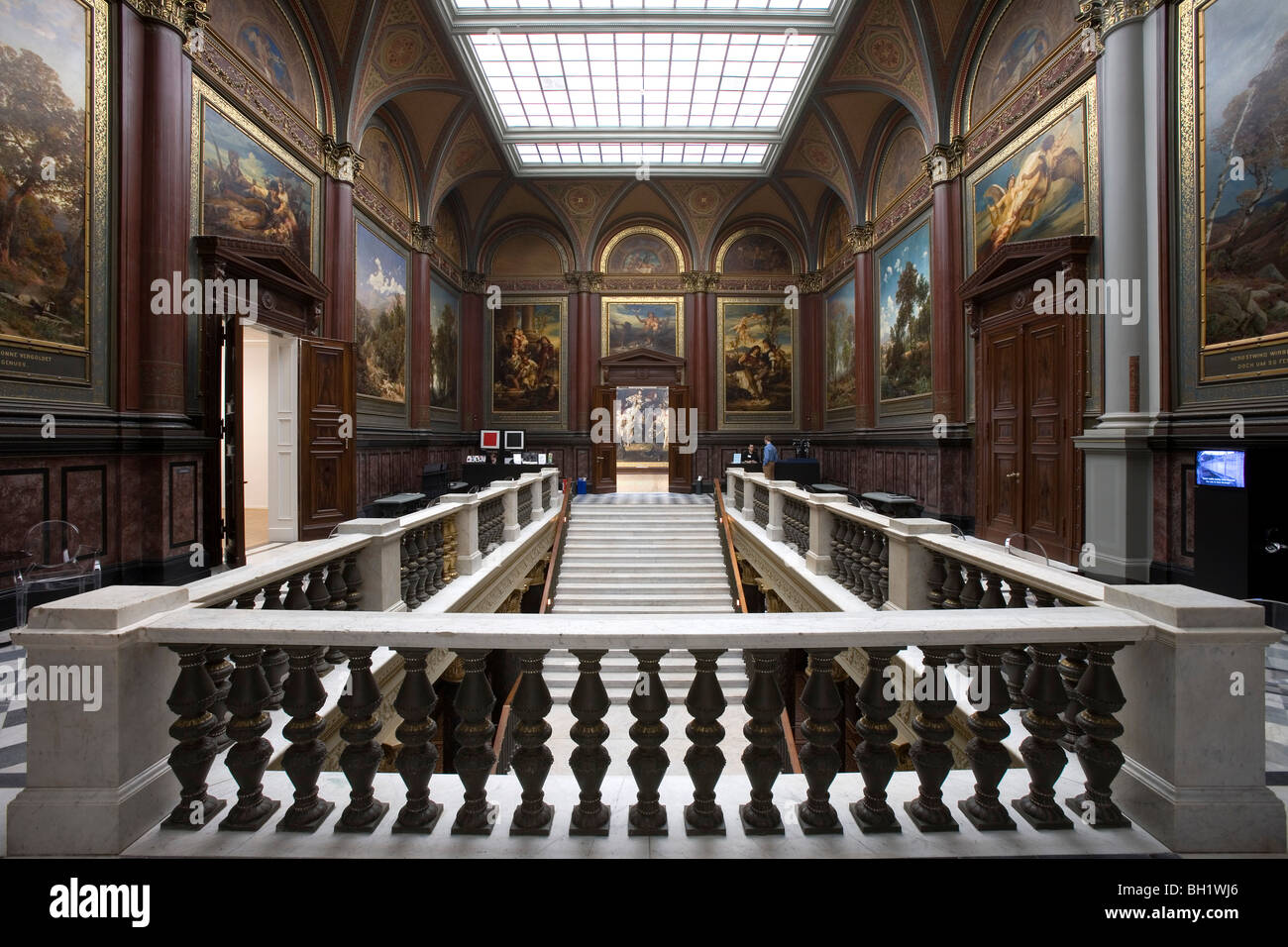 Treppe in der Hamburger Kunsthalle, Hansestadt Hamburg, Deutschland, Europa Stockfoto