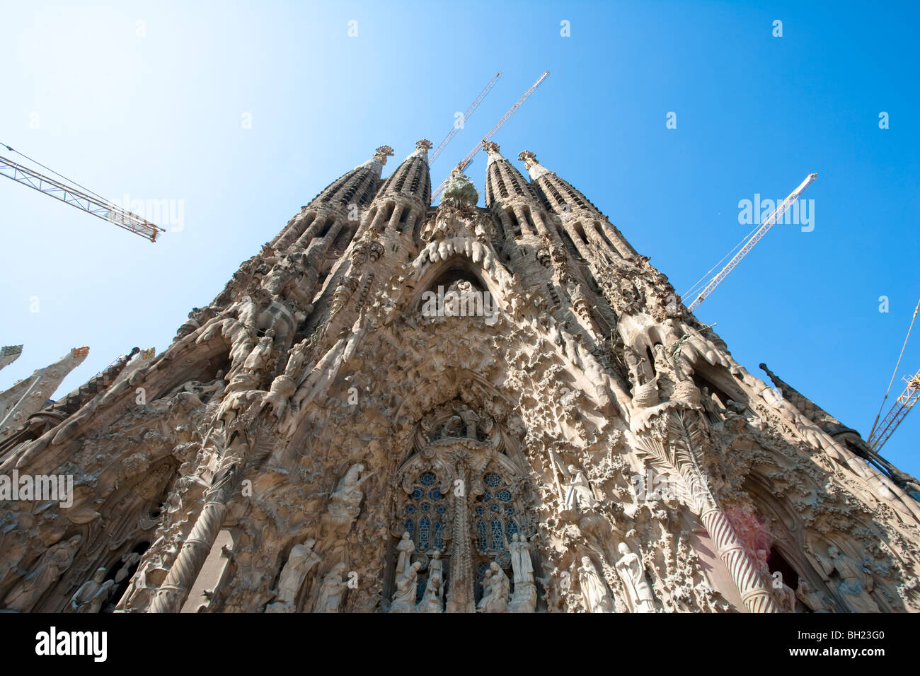 Barcelona - die Sagrada Familia von Antoni Gaudi - L'Eixample Bezirk Stockfoto