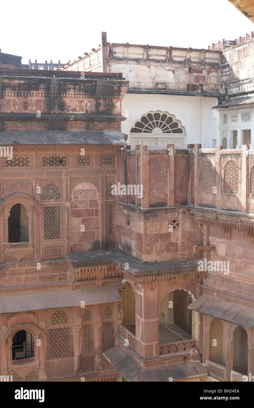 Mehrangarh Fort Jodhpur India palace Stockfoto