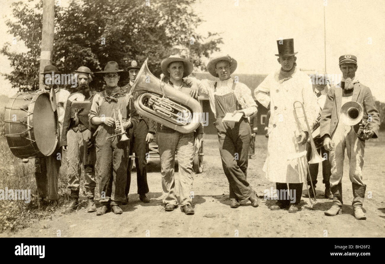 Comic-Parade Band Ländergruppe Stockfoto