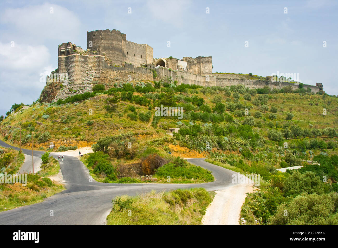 Qalaat Marqab Kreuzfahrerburg in Syrien Stockfoto