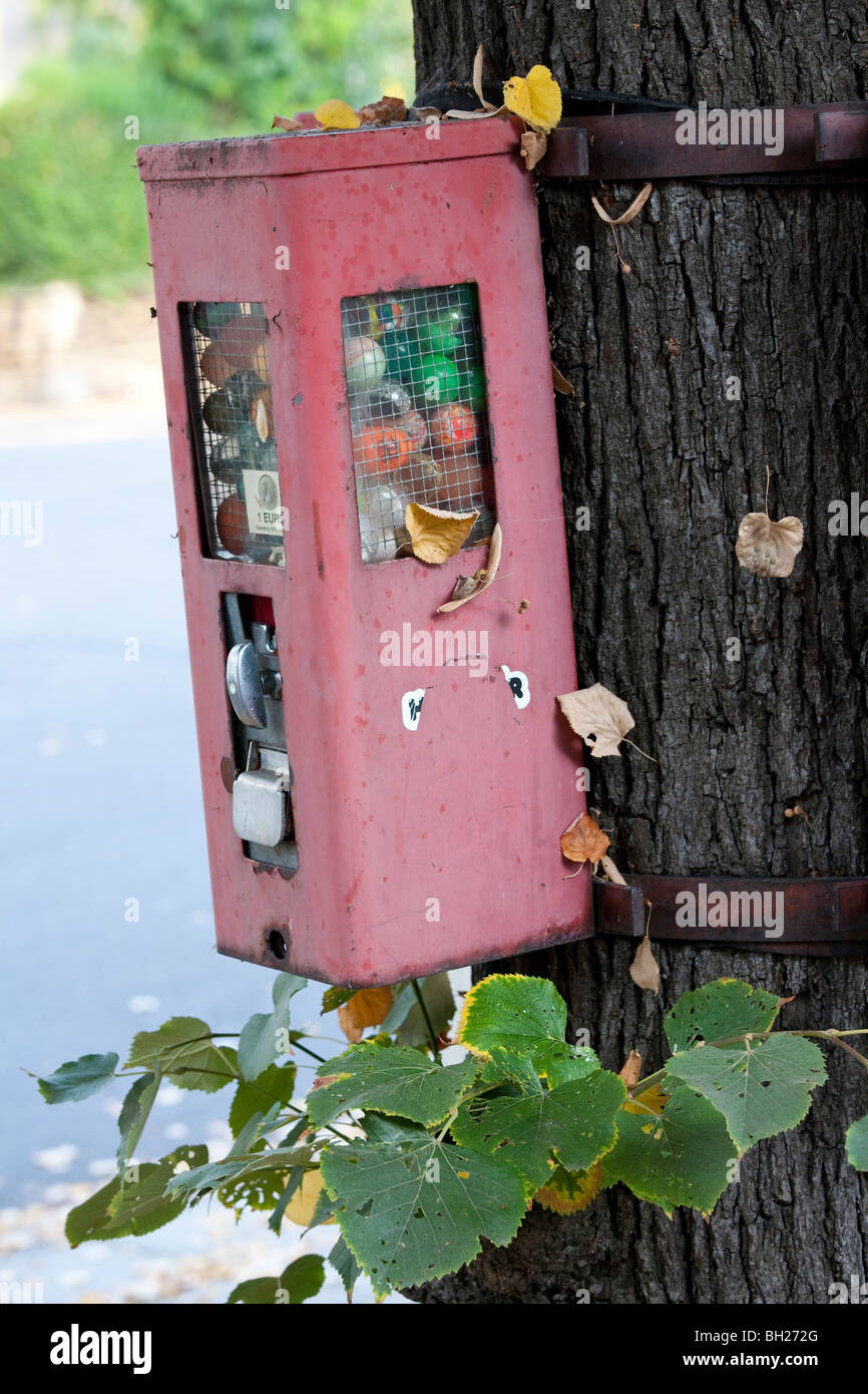 GUMBALL AUTOMATEN, BOLE, DEUTSCHLAND Stockfoto