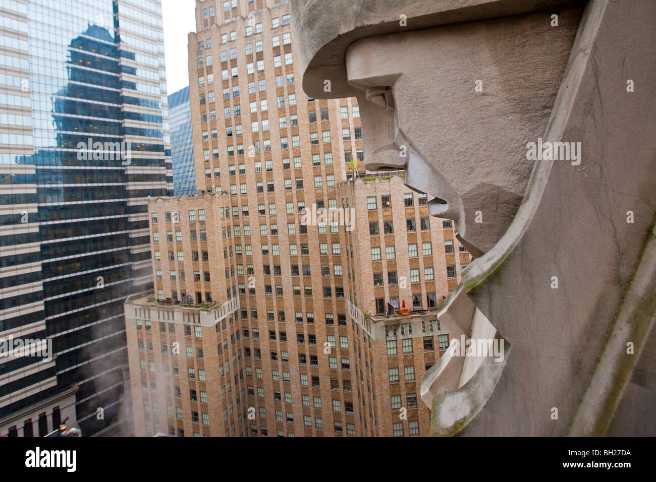 20 Austauschplatz Wahrzeichen Wolkenkratzer in Downtown Manhattan, New York City Stockfoto