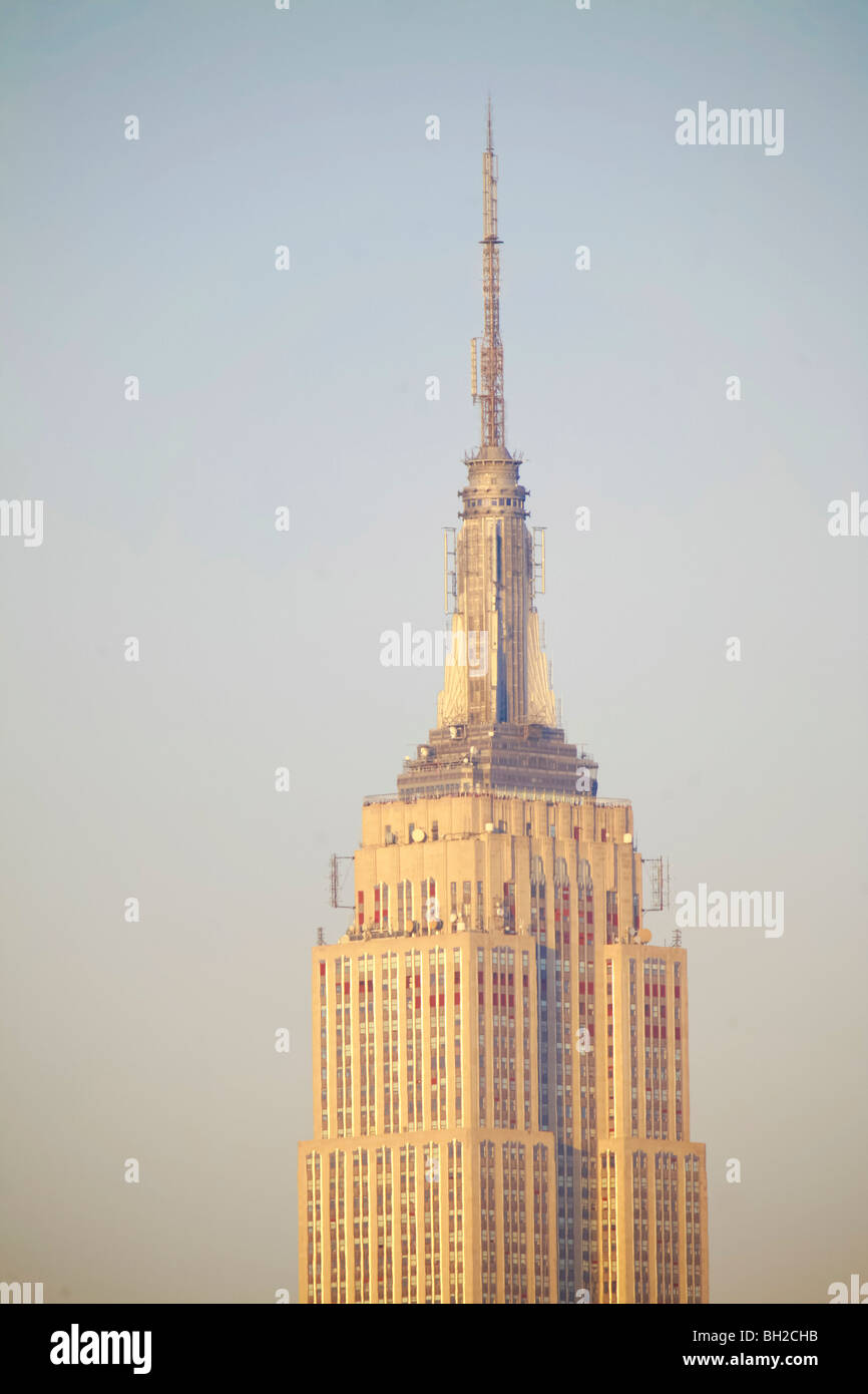 Die Skyline von New York vom Hudson river Stockfoto