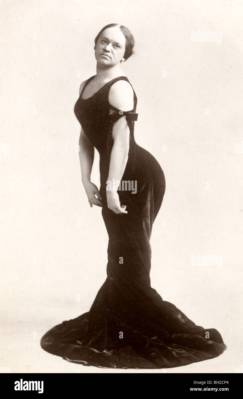 Cross Dressing Mann in formelle Kleid Stockfoto