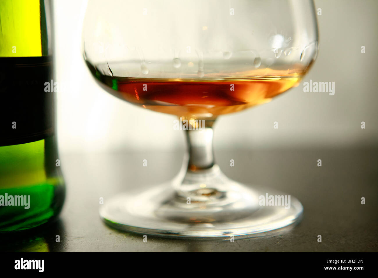 Flasche Whisky in einer New Yorker bar Stockfoto