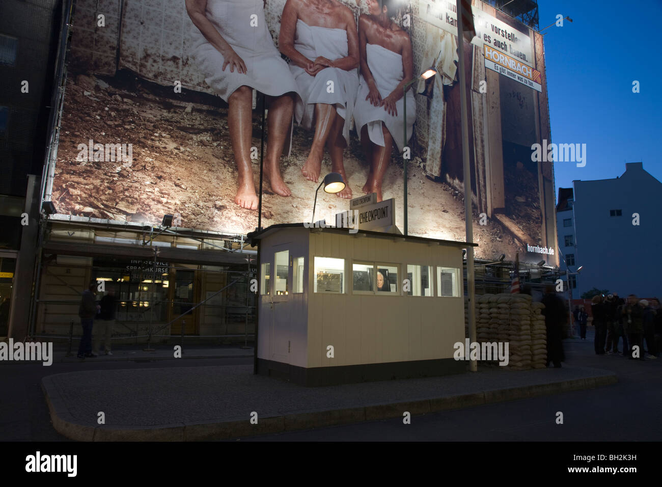 US Army Checkpoint Charlie Trennung von Ost- und West-Berlin Stockfoto