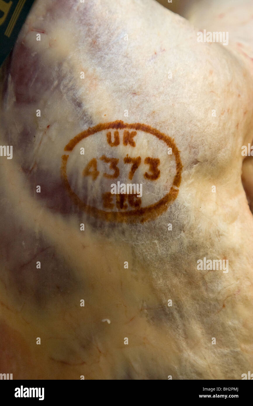 Britischen EWG Fleisch Stempel Stockfoto