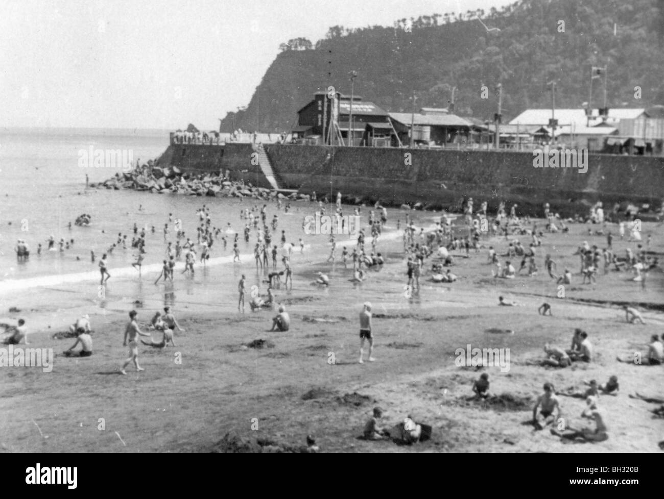 Pfosten Zweiter Weltkrieg Japan während der amerikanischen Besatzung. Stockfoto