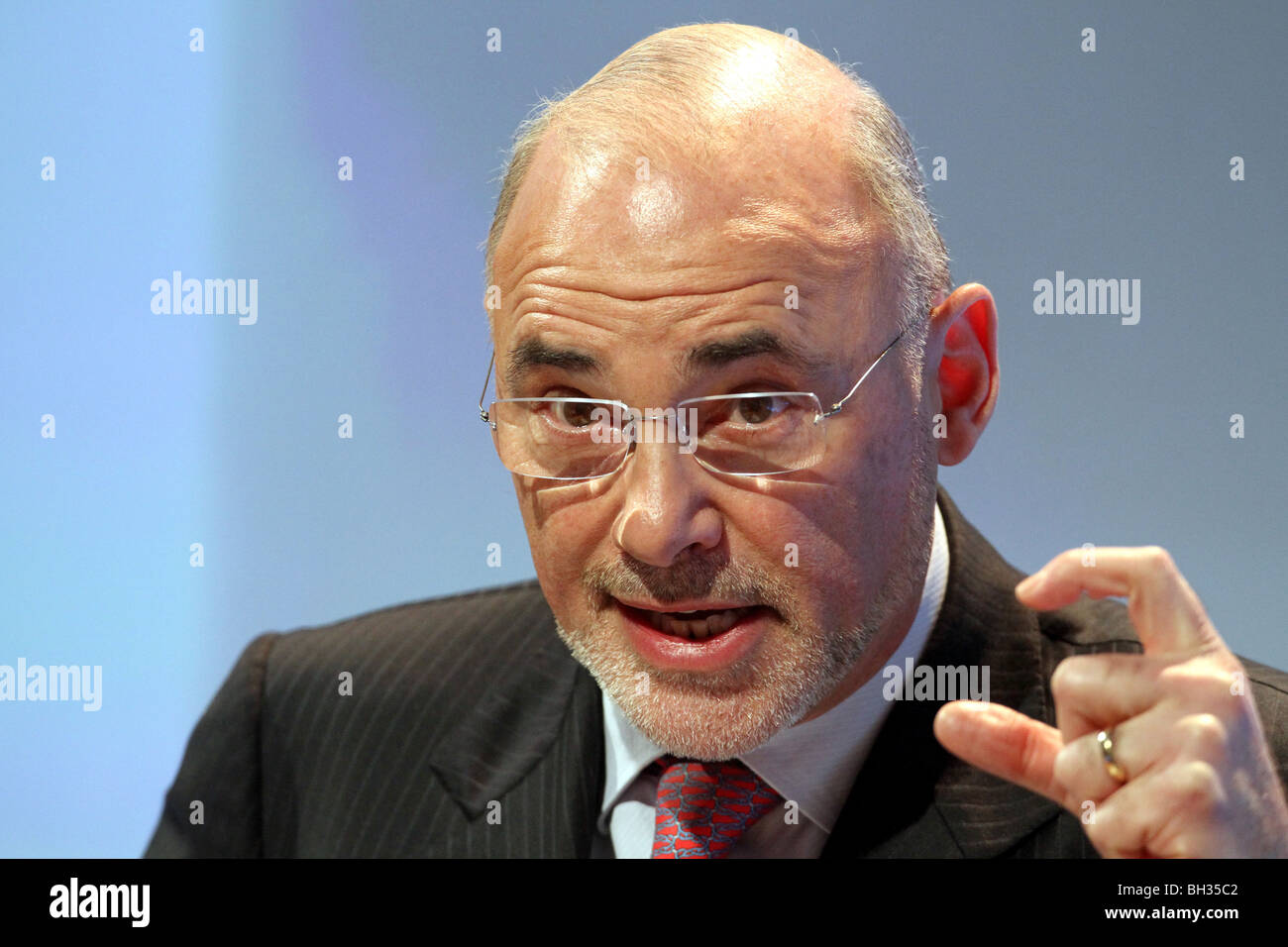 Léo Apotheker, CEO der SAP AG, Frankfurt am Main, Deutschland. Stockfoto