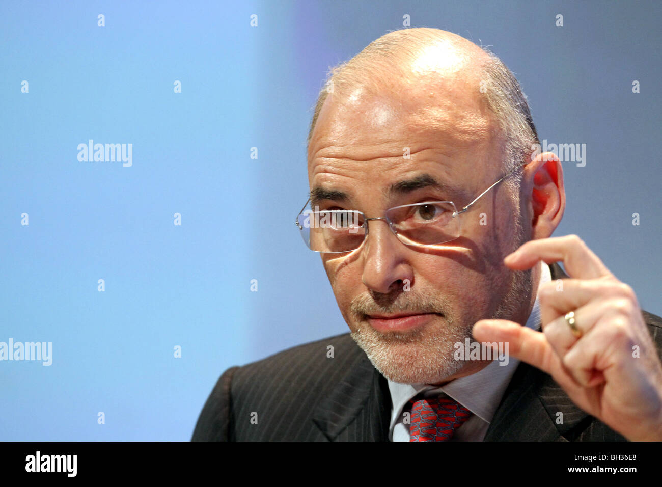Léo Apotheker, CEO der SAP AG, Frankfurt am Main, Deutschland. Stockfoto