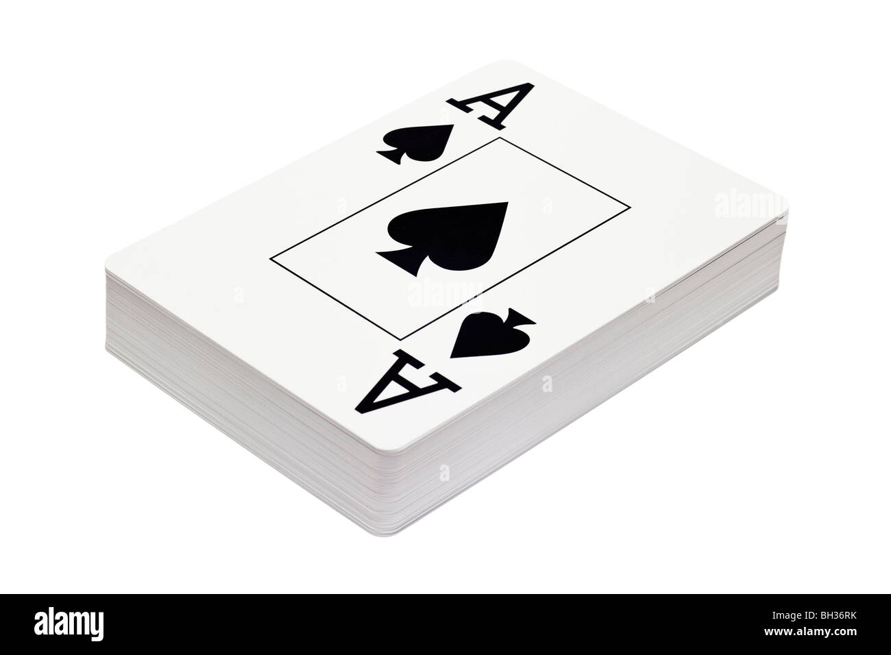 Kartenspielkarten mit Bildseite – Ass, Asse Stockfoto