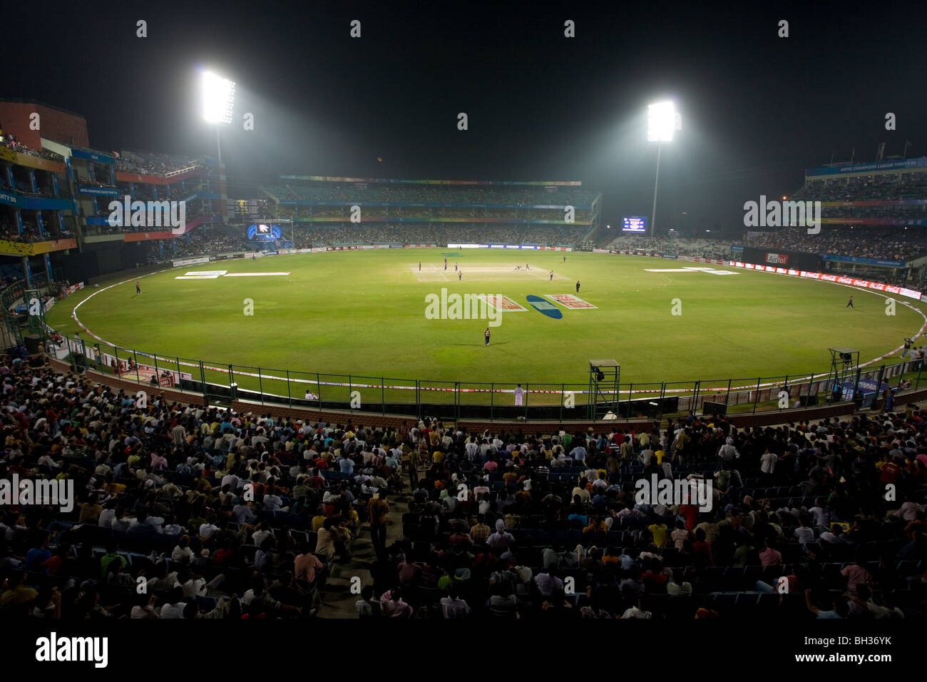 Allgemeine Ansicht von der Feroz Shah Kotla Stadion in New Delhi, Indien.  Bild von James Boardmann Stockfoto