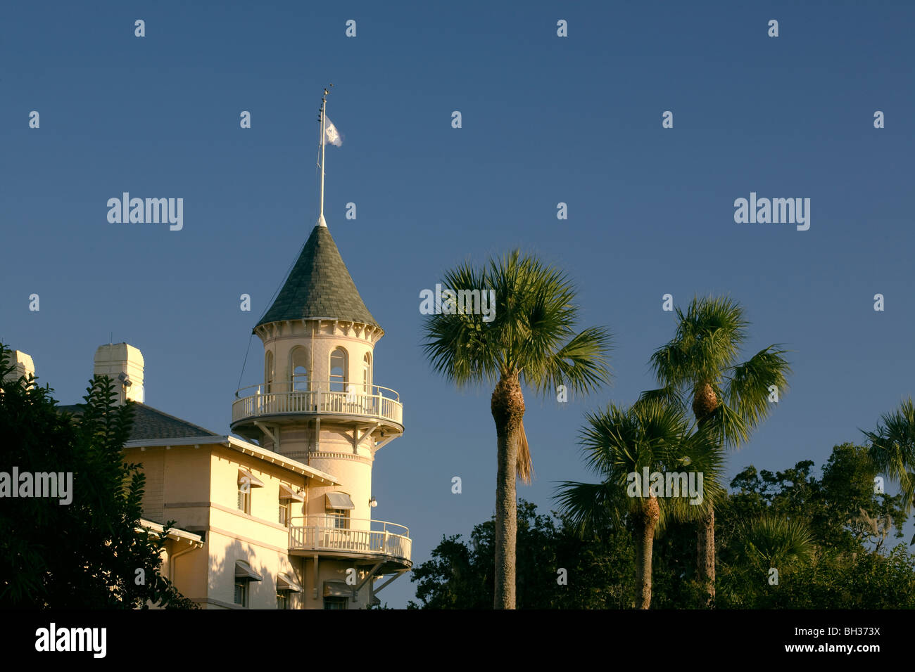 Georgien - das Jekyll Island Club Hotel auf Jekyll Island in der Nähe der Stadt Braunschweig. Stockfoto