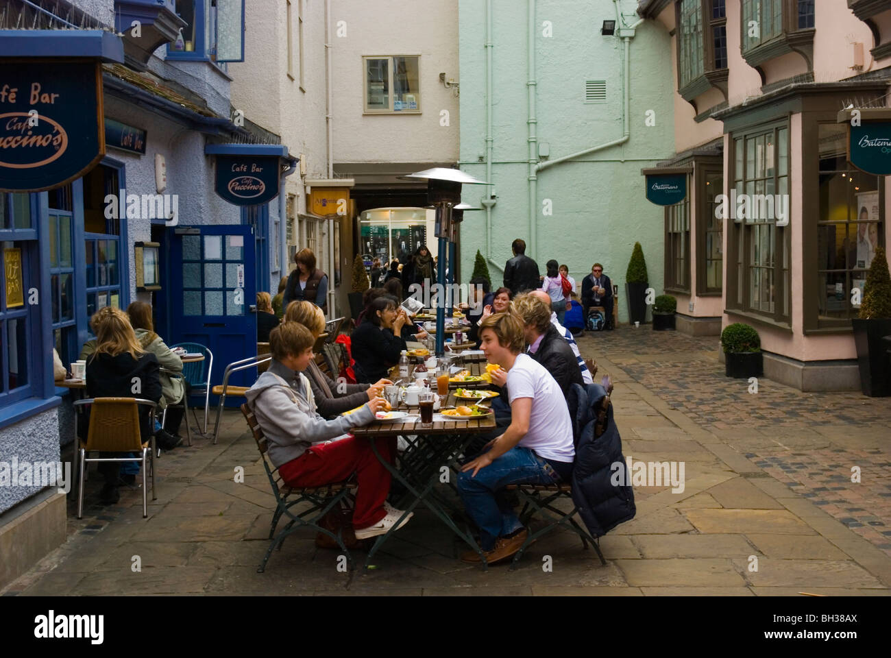 Cafe Restaurant außen Oxford England UK Europe Stockfoto
