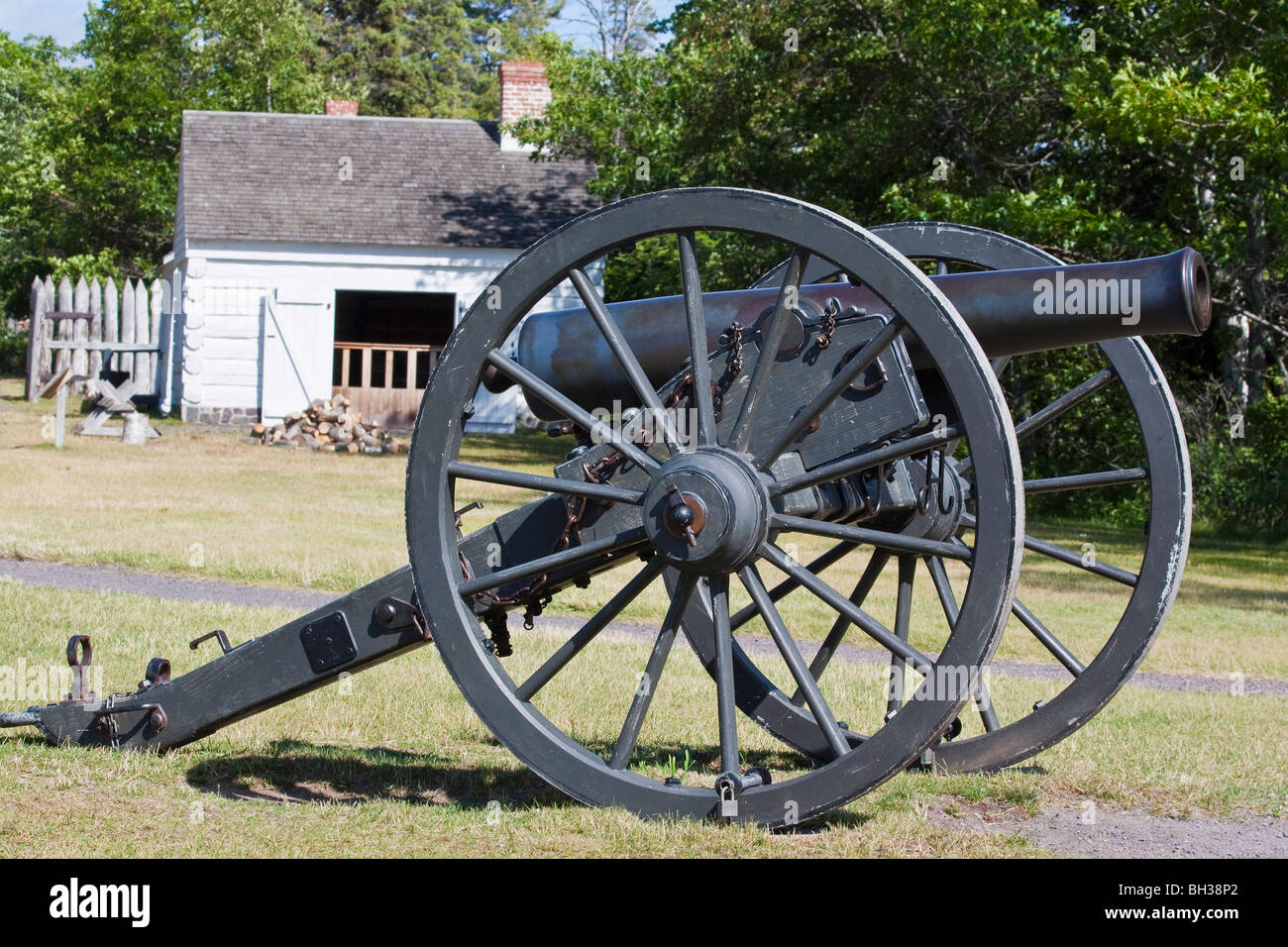 Canon im Fort Wilkins State Park in Michigan, USA, USA: Niemand nähert horizontale Hi-res Stockfoto