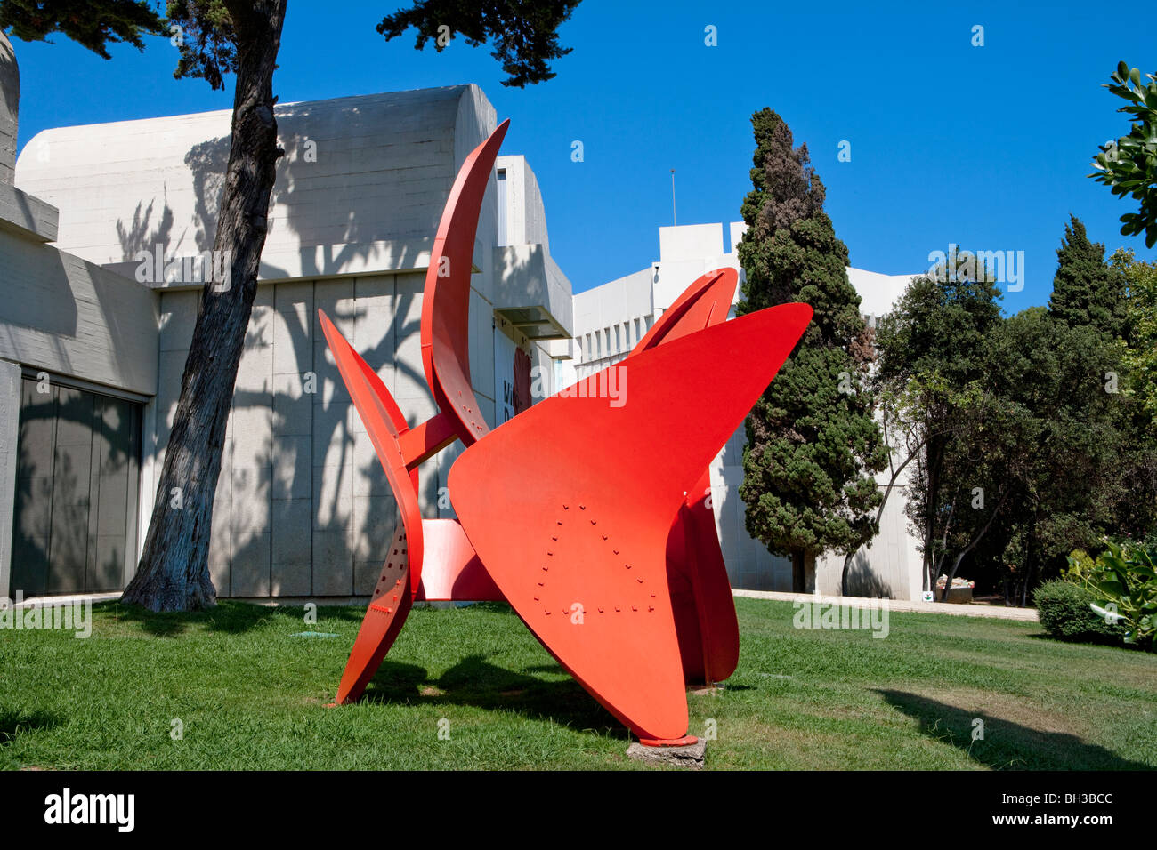 Barcelona - Fundacio Joan Miró - Stiftung - Montjuic - spanischen Jugendstils - Modernisme Stockfoto