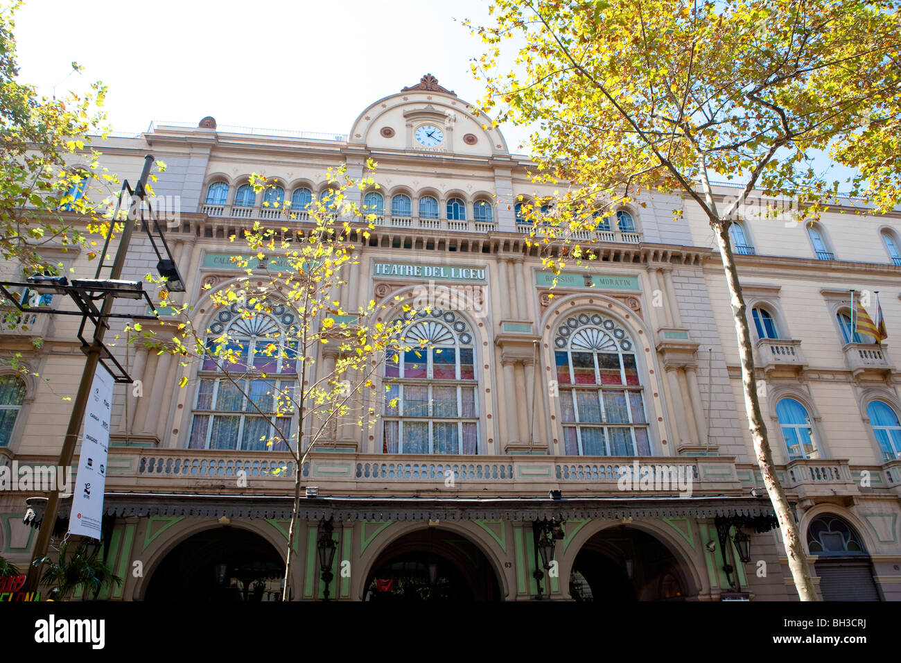 Barcelona - Gran Teatre del Liceu (Liceu Theater) - Opera House - La Rambla Stockfoto