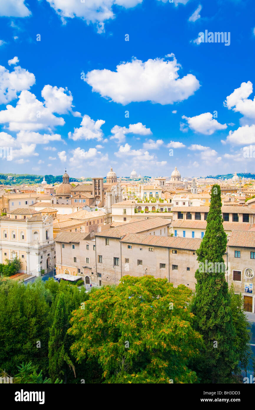 Panoramablick über Rom, Italien Stockfoto