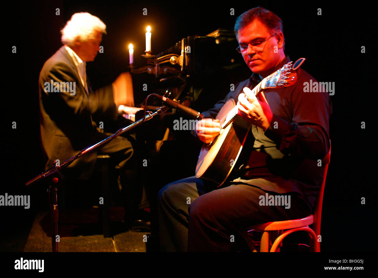 PORTUGIESISCHE GITARRE, FADO-ABEND, CASINO ESTORIL, LA COSTA DO ESTORIL-REGION, PORTUGAL Stockfoto