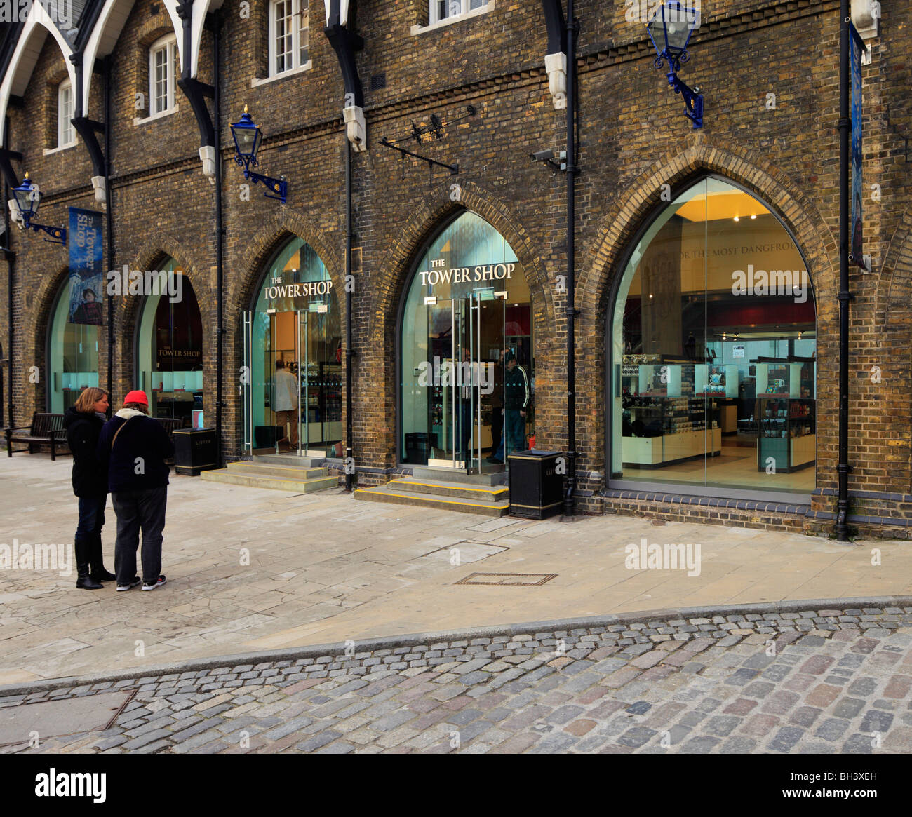 Im offiziellen Shop von Tower of London. Stockfoto