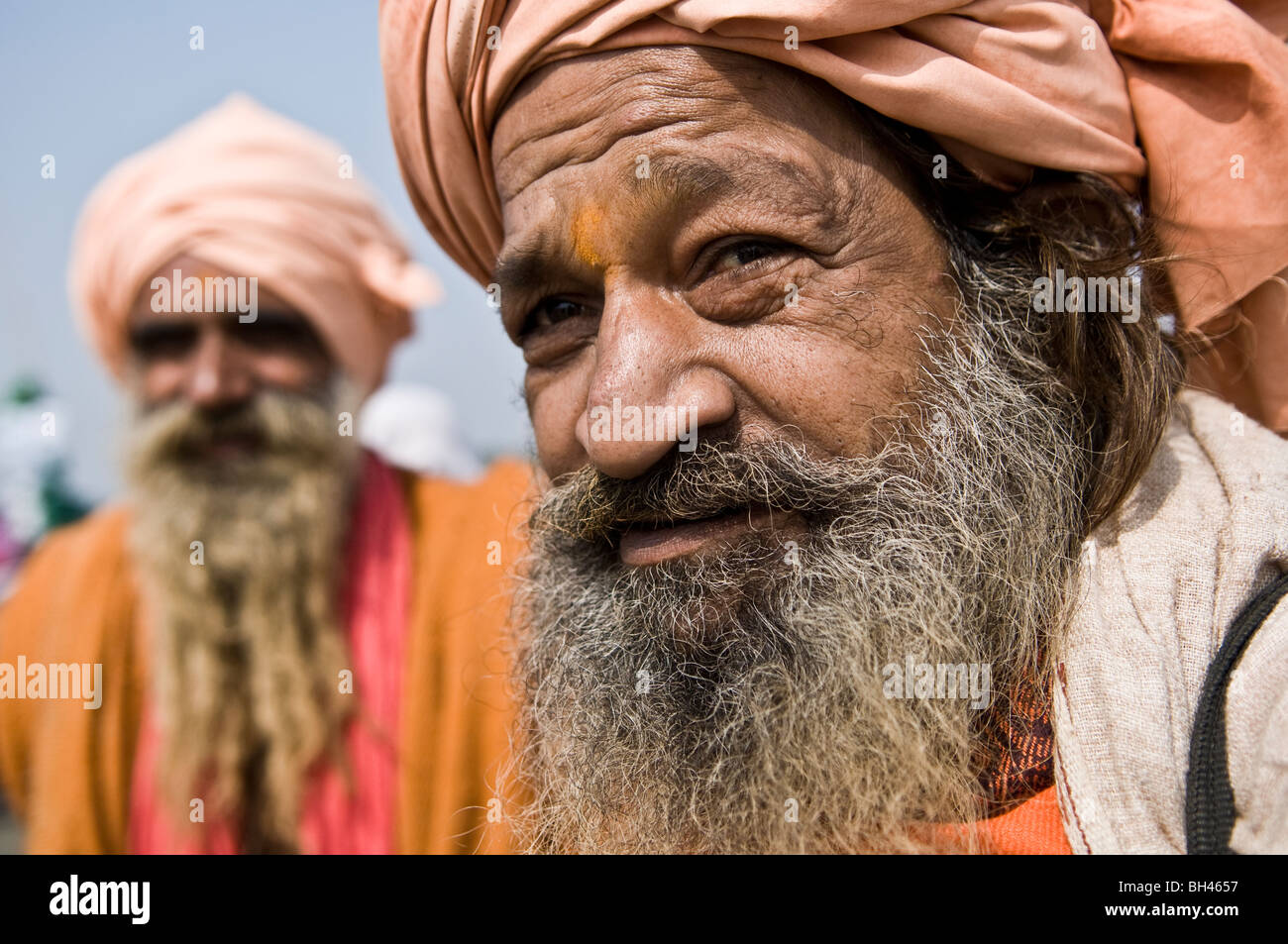Indischen Sadhus Gangasagar Mela in West-Bengalen. Stockfoto