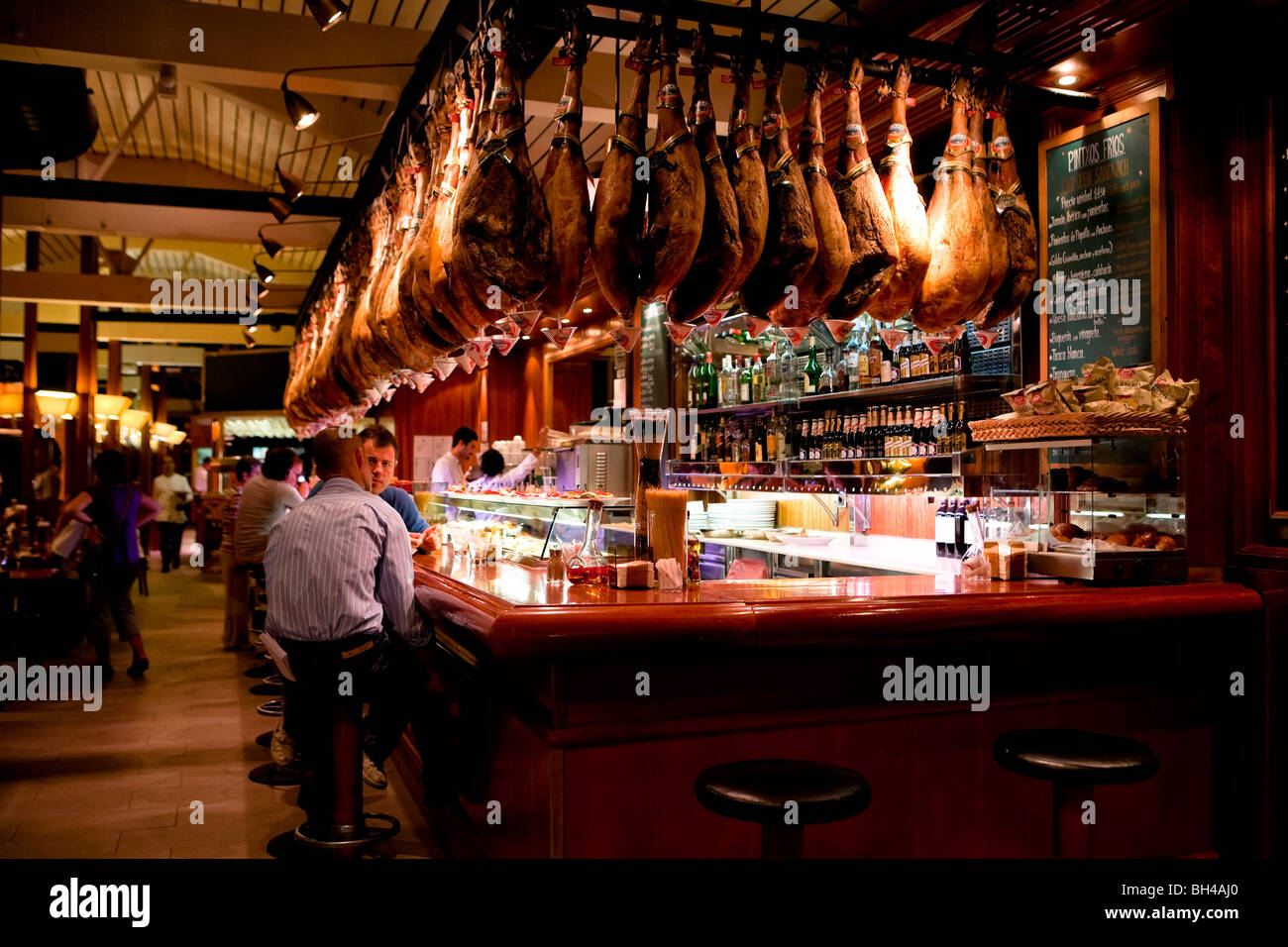 Barcelona - Tapas-restaurant Stockfoto