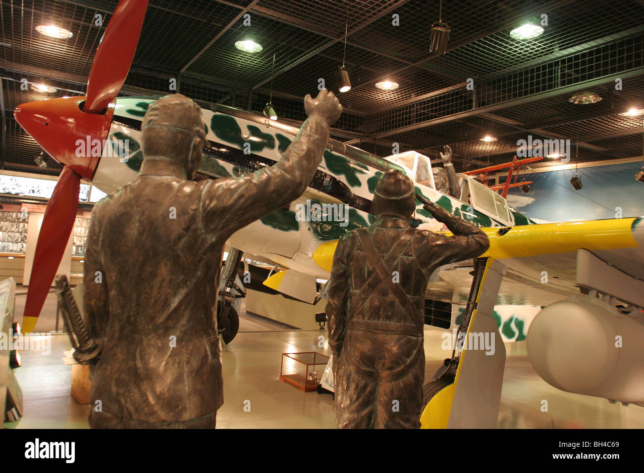 zeigen Sie auf der Spezial Angriff Friedensmuseum an, Chiran, Kyushu Island, Südjapan Stockfoto