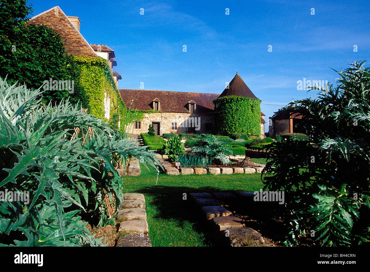 Mittelalterlicher garten von bois richeux Fotos und Bildmaterial in