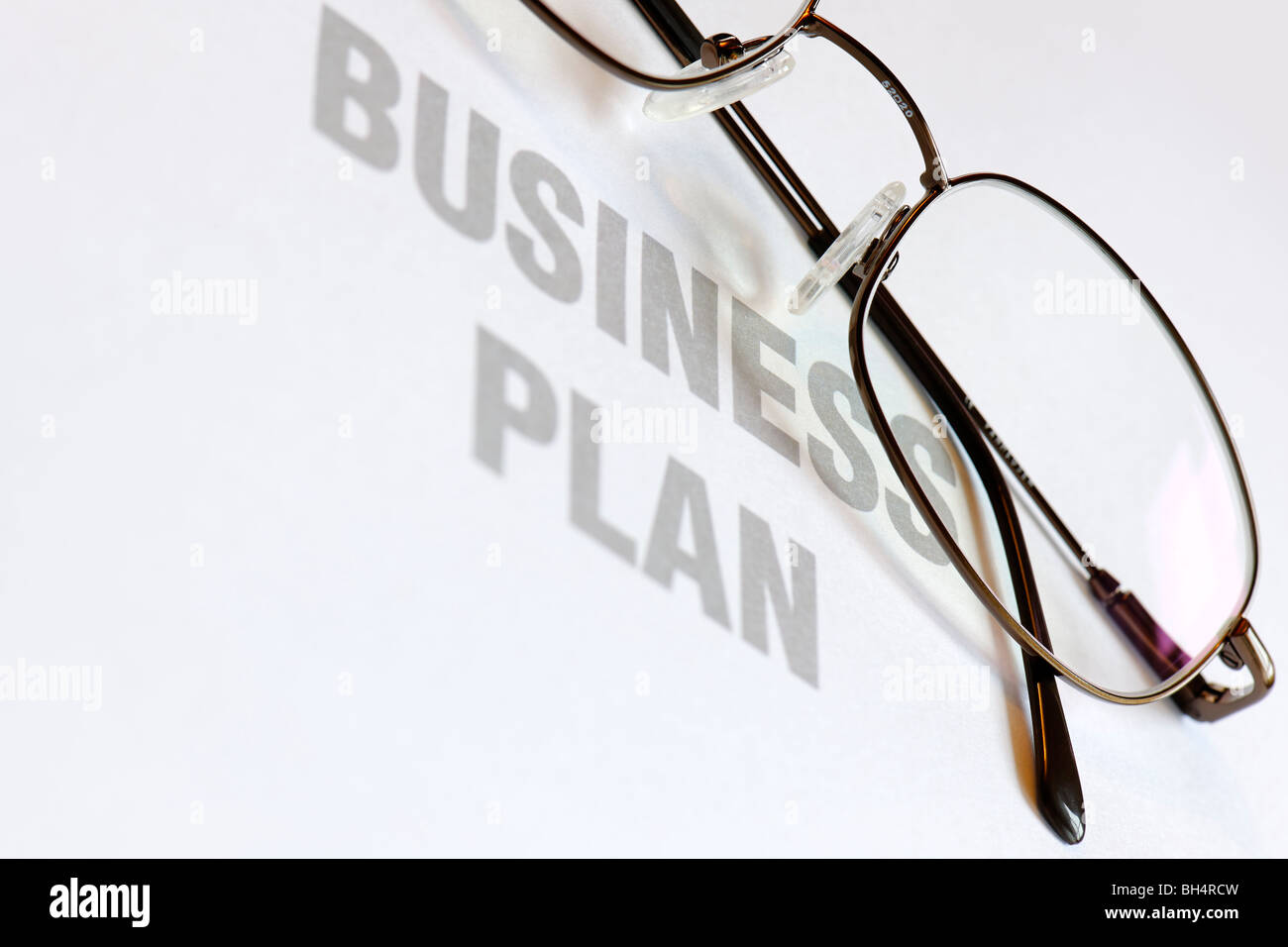 Der Business-Plan Stockfoto